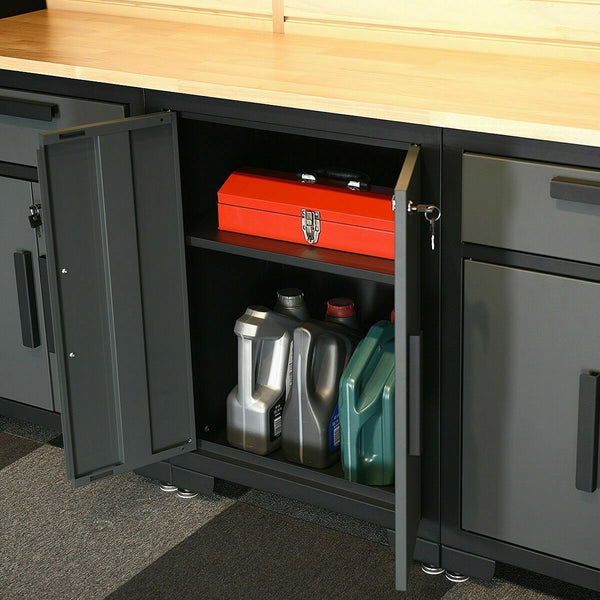 9 Pcs Big Steel Storage Cabinet Set